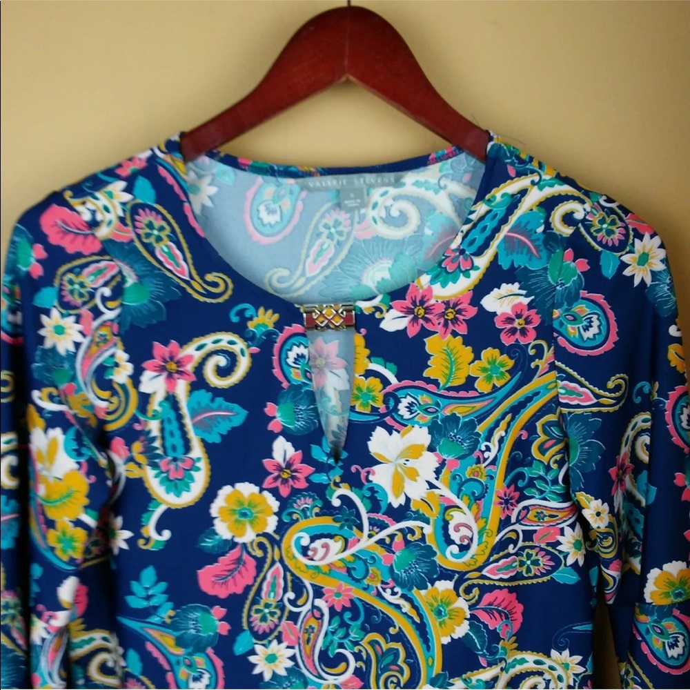 Valerie Stevens boho s top bell sleeves - Picture 6 of 11